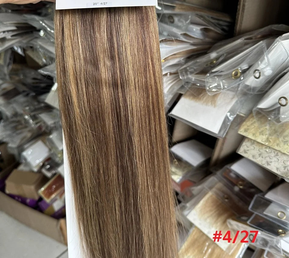 ZZHAIR 100% O Brazilian Human Remy Hair Extensions 16"-24" 2pcs Set 70g 80g Clips-in Two Pieces 2x10cm Natural Straight