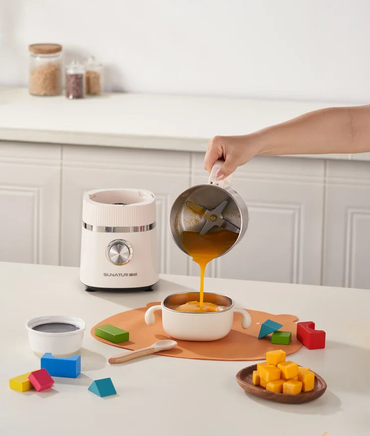 SUNATUR 500W Home Use Food Processor Multifunctional Kitchen Grinder for Coffee Spices Baby Food with Large Capacity