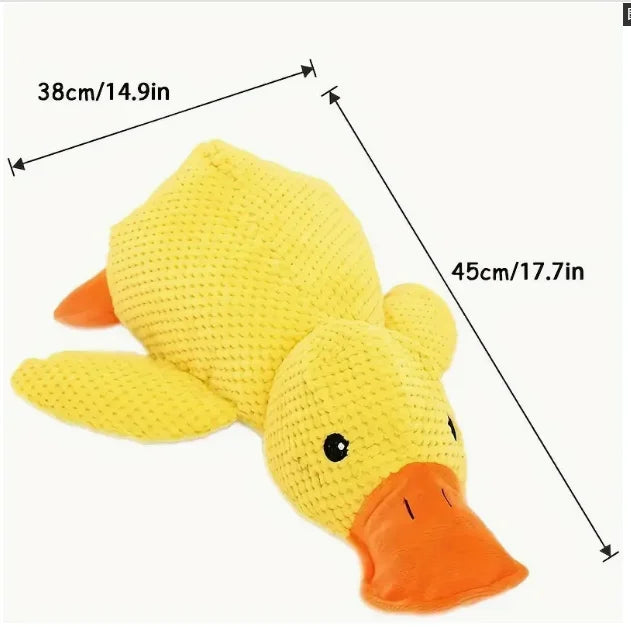 Cute dog Toy Stomping Duck Bite Resistant Grinding Teeth Cleaning Large Dog Interactive Entertainment Puppy Boredom Plush Toy