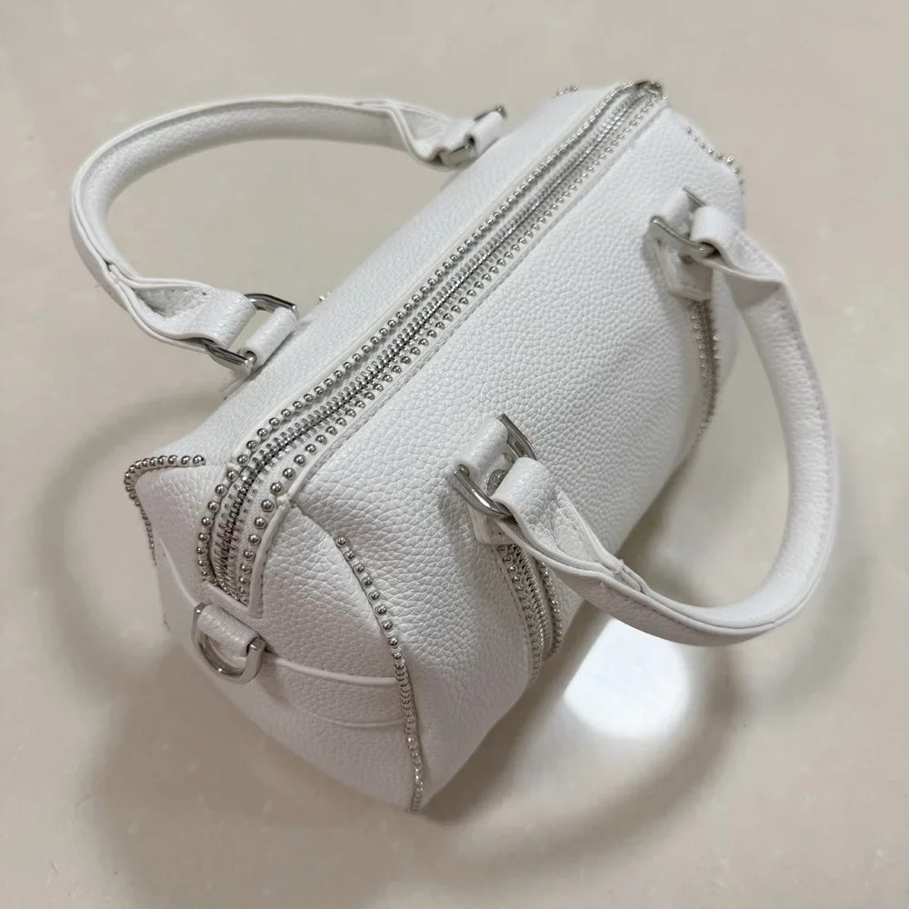 New Women Shoulder Bag Luxury Design Fashion Ladies Crossbody Bag Black PU Leather Vintage Chain Envelope Bag