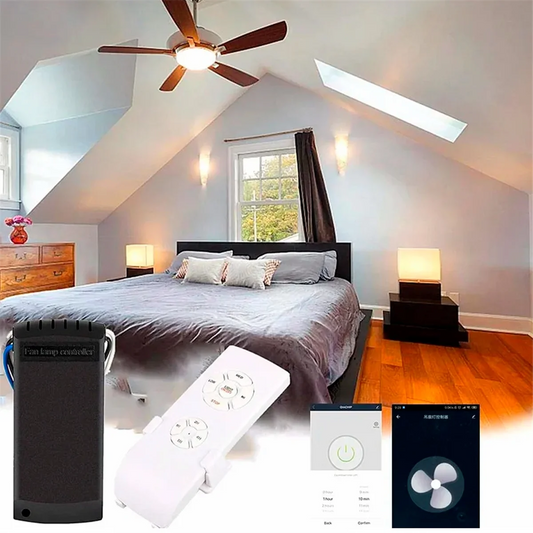 New Tuya WiFi Smart Ceiling Fan Remote Control Kit APP Control Smart Home Adjusted Wind Speed for Alexa Home,220V