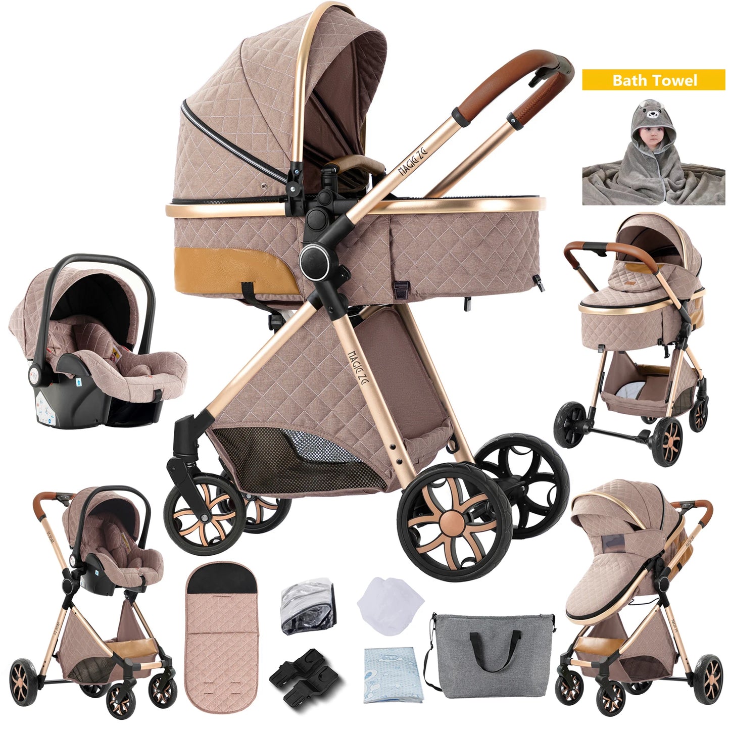 baby stroller infant car seat stroller 3 in 1 lightweight stroller travel system stroller newborn stroller bebe pram mother kids