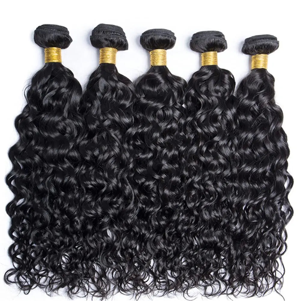 Water Wave Bundles Human Hair Extensions For Women Peruvian Hair Bundle Raw Virgin Hair Unprocessed Human Bundle Curly Hair