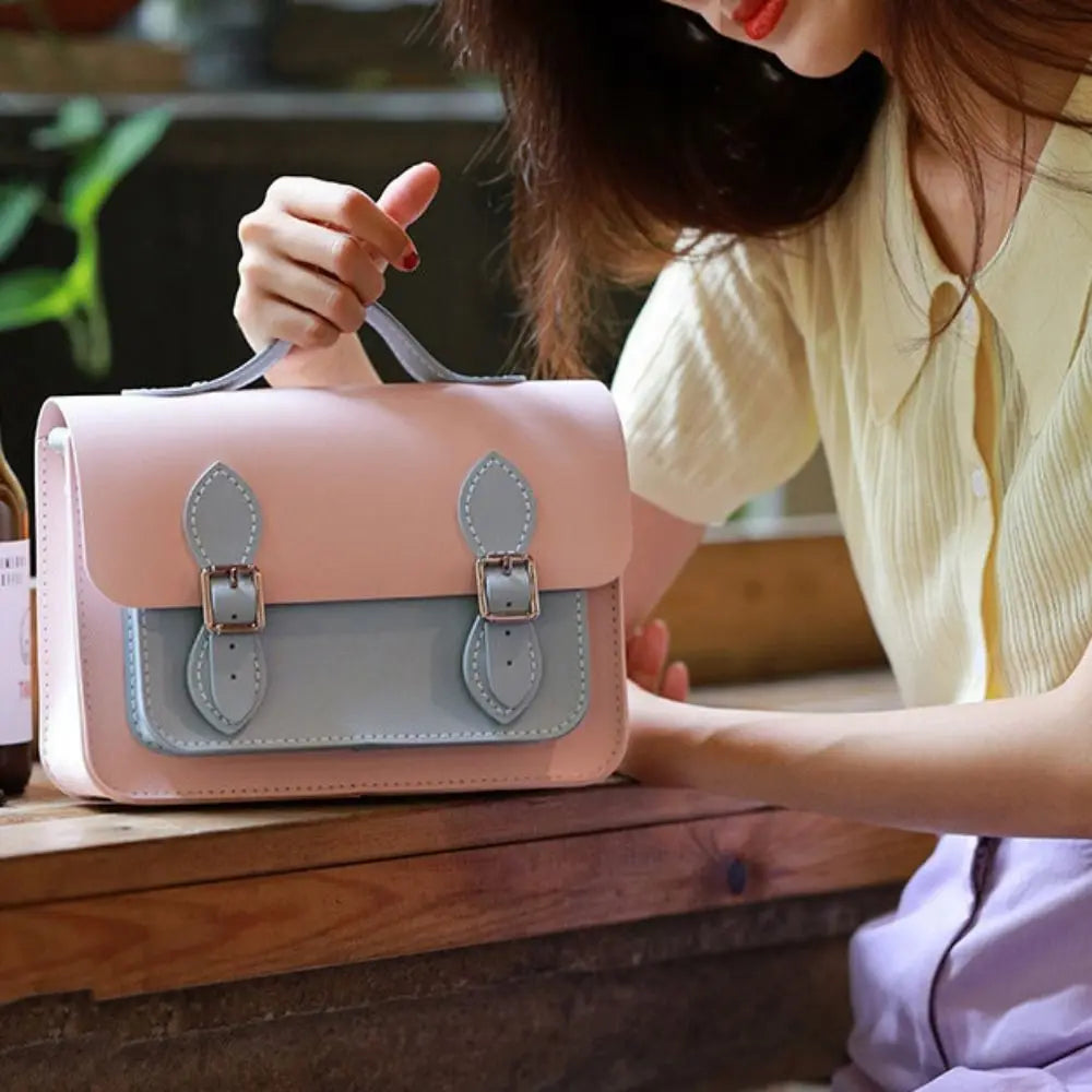 New PU Leather DIY Material Bag DIY 10 Colors Shoulder Crossbody Bag Hand-stitched Self-made Bag Women