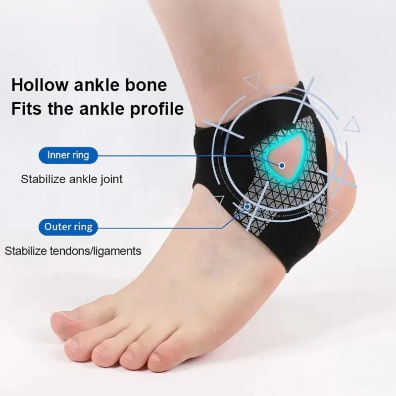 1-10pcs S/M/L  Adjustable Elastic Ankle Wrap Breathable Thin Heel Support Sports Compression for Running  Sprain Prevention