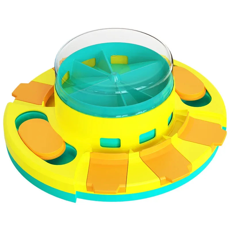 New Dog Puzzle Toy Slow Feeder Interactive Increase Puppy Iq Food Dispenser With 4 Non-slip Rubber Mats Pp Bowl