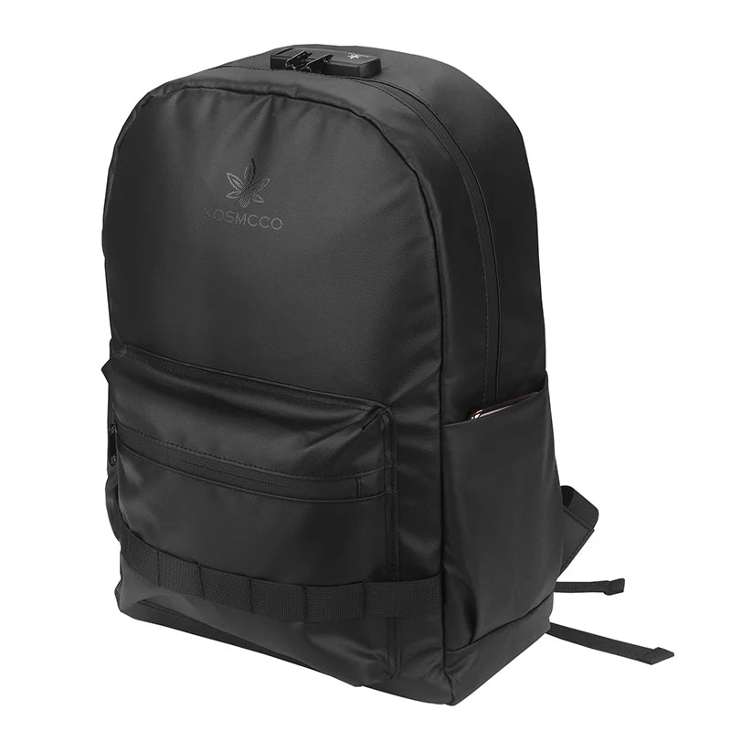 Smell Proof Backpack with Lock Activated Carbon Lining Backpack for Travel Commuter Large Capacity Smell Proof Container