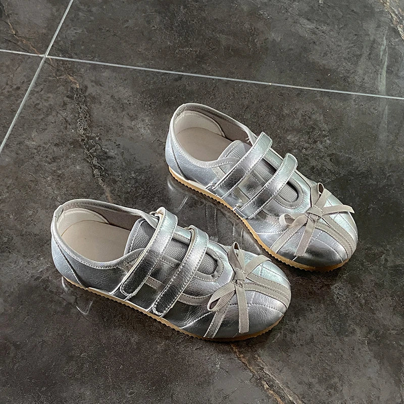 Flats Women Ballet Dance Shoes Walking Spring Cozy Sport Shoes Woman 2025 Fashion New Designer Sneakers Brand Zapatos De Mujer