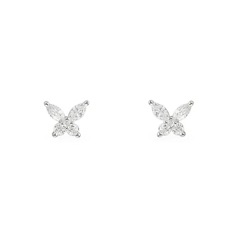 LI KI 925 Sterling Silver 2022 New Butterfly Earrings  Beautiful Fashion Jewelry Free Delivery Valentine'S Day Gift