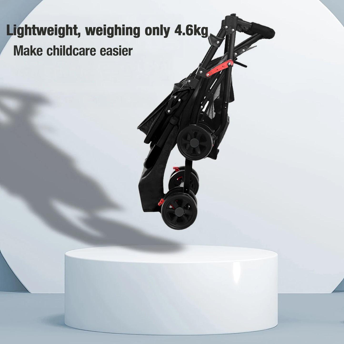 3 in 1 baby stroller free Newborn Infant baby pram travel stroller lightweight baby folding car reversible stroller