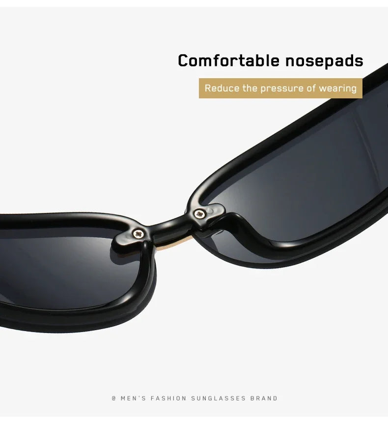 Rimless Y2K Style Sunglasses Rectangle Fashion Popular Women Men Shades Square Sun Glasses for Female Male Oculos Metal Frame