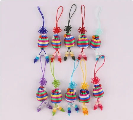 10 Pcs Y2K Bag Charms - Cute Embroidered Butterfly, Fish & Flower Pendants for Keychain, Phone Case Lanyard, Purse Accessory