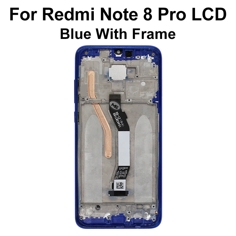 AAA Super IPS For Xiaomi Redmi Note 8 Pro M1906G7I Display With Frame Digitizer LCD Replacement Pantalla For Redmi Note 8 LCD