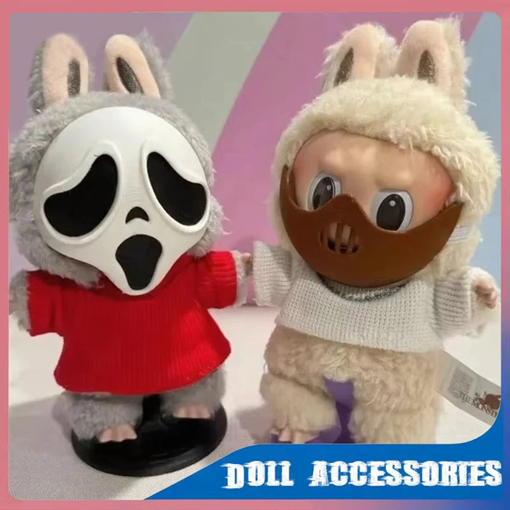 Halloween Doll Clotheclothes Ghost Scary Mask Decoration Gift DIY Creative Clothing Plush Doll Accessories Halloween Costume