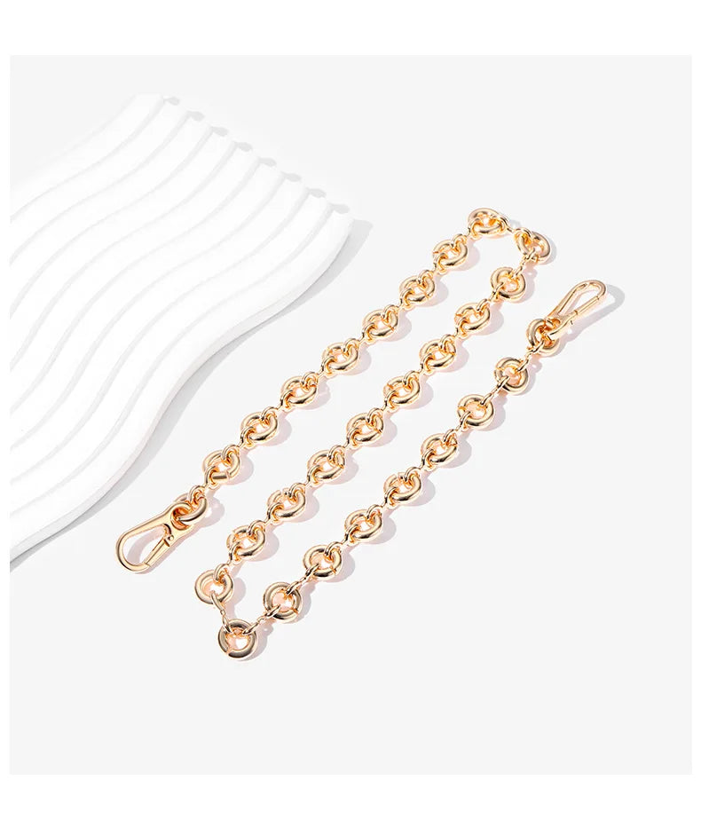 New Women Replaceable Alloy Bag Chain Strap Detachable Purse Handbag Bag Straps Resin Crossbody DlY Shoulder Bag Accessories