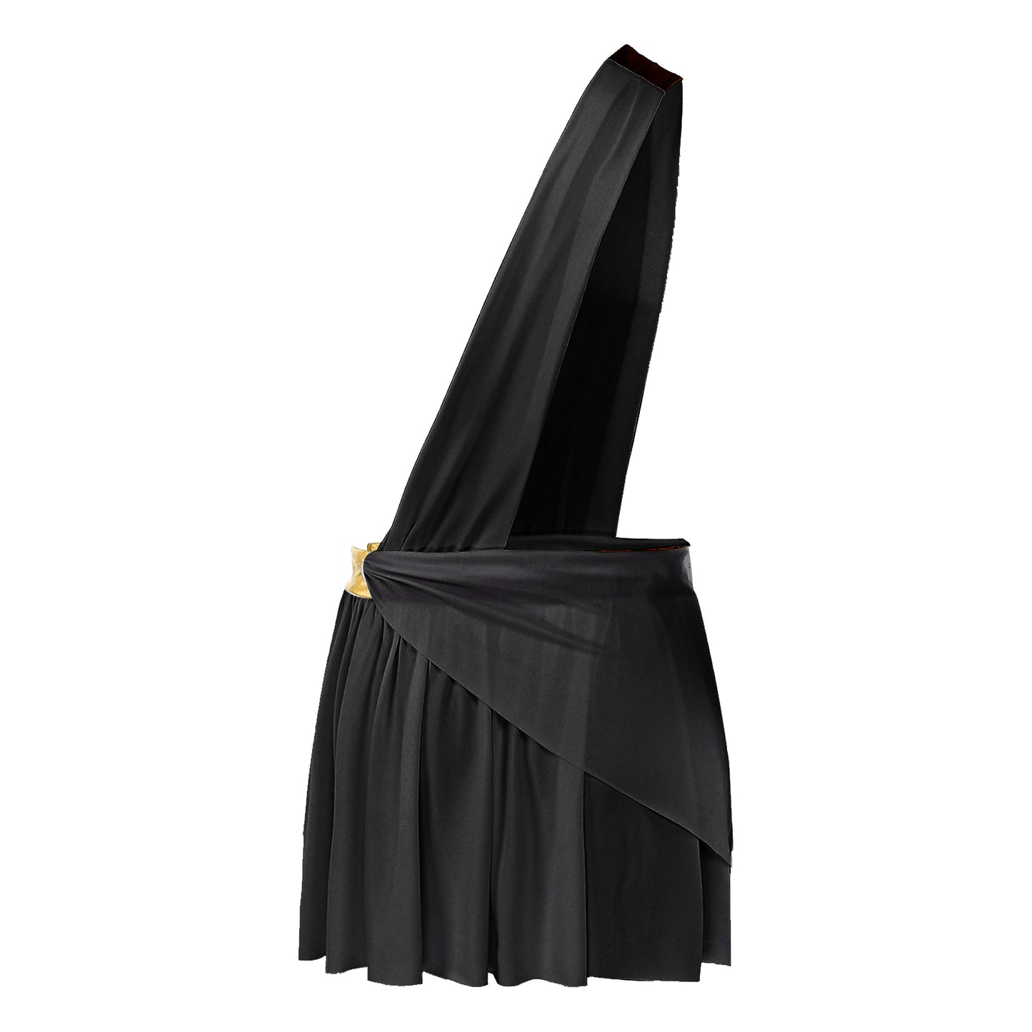 Halloween Ancient Greek Warrior Cosplay Costume Mens One Shoulder Strap Contrast Color Ruffle Skirt Carnival Theme Party Wear