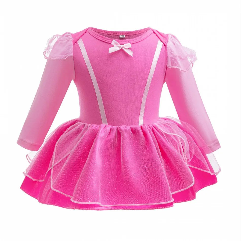 Baby Girls Princess Sofia Outfit Anna Elza Infant Baby Tutu Dress Kids Girls Costume Romper Aurora Belle Clothes Costumes Dress