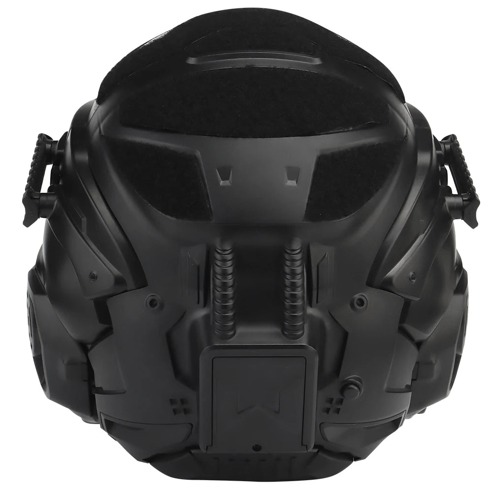 Militar Helmet FAST Helmet Built-in Communication Headset Anti-fog Fan W-Ronin Assault Helmet Detachable Mask Replacement Lens