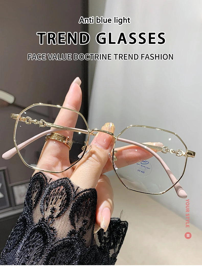 New Fashion Photochromic Myopia Glasses Women Color Changing Sun Shades Sunglasses with Minus Diopters Prescription Lens Glasses