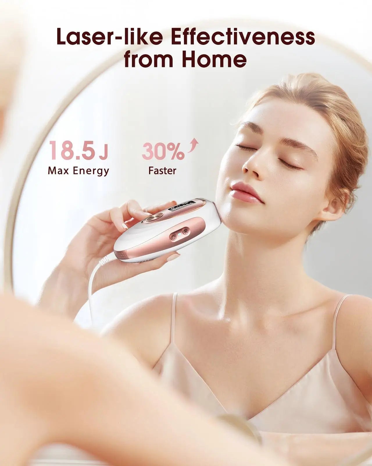 IPL Laser Hair Removal Device for Women Men 999900 Flashes Ice-Cooling Painless Permanent Hair Remover for Face Body Bikini