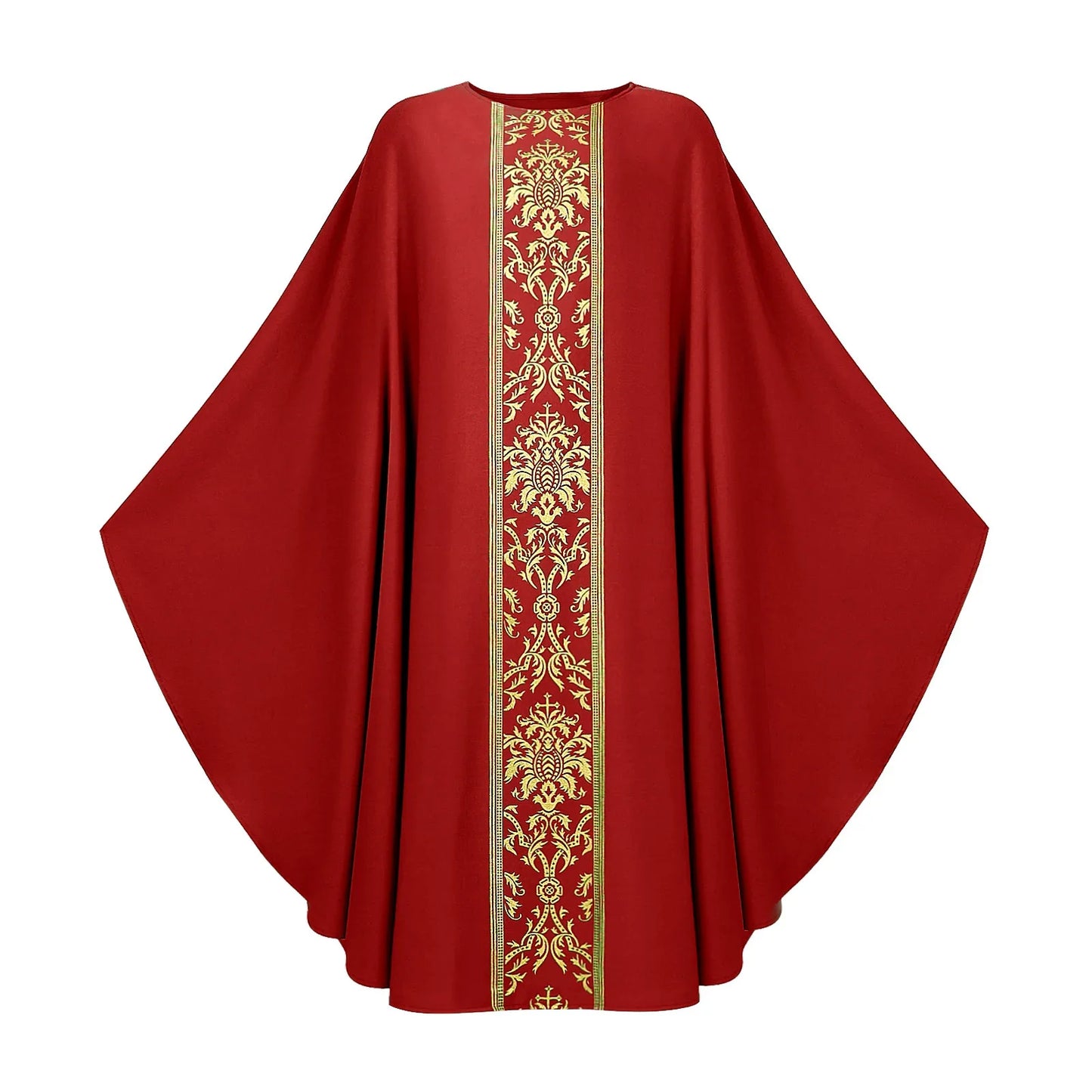 Halloween Priest Religious Robe Cosplay Costume Costume Robe Chasuble Priest Vintage Baggy Robe Gown Cape Party Outfit for Adult