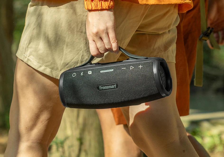 Tronsmart Mirtune S100 Bluetooth Speaker Powerful Speaker with 50W, IPX7 Waterproof, Retractable Handle, Built-in Powerbank