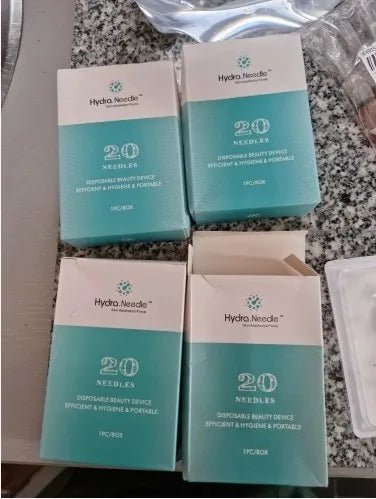 Hydra 20 Needle 0.25mm Titanium 64 pin Tips Sterile Packaged Reusable Bottle Hydra.Roller Stamp Serum Applicator