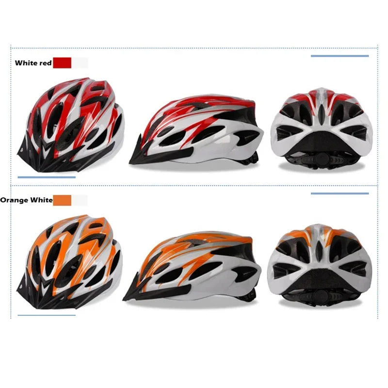Cycling Safety Helmet Man Women Road Mountain Bike Helmet Outdoor Bicycle Skateboard Scooter Integrally-Molded Ultralight Helmet