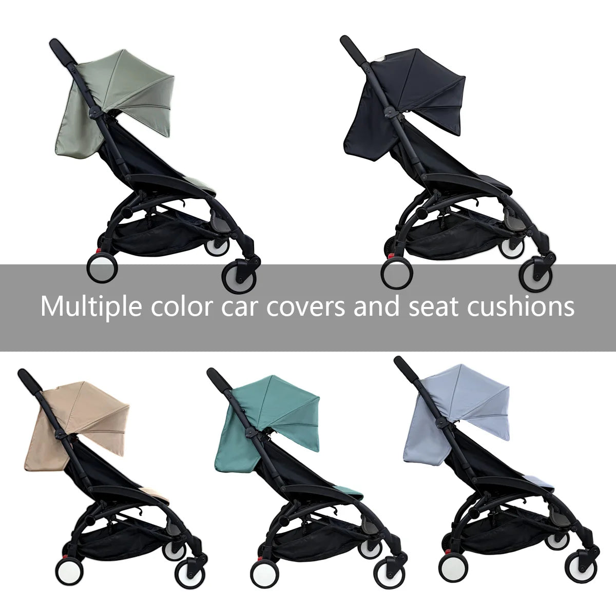 New 175 Cover Seat Cushion Compatible With Babyzen yoyo Cover Seat Mattress With Back Zipper Pocket Stroller Accessories
