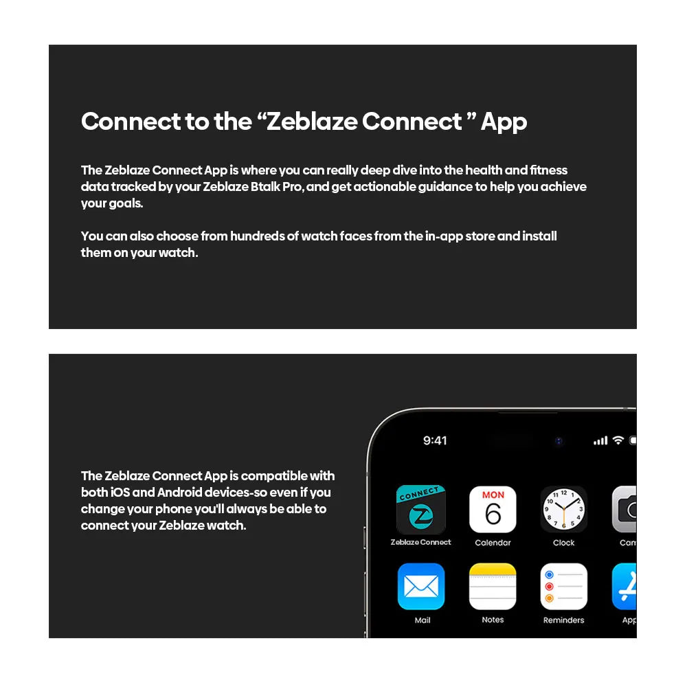 Zeblaze Btalk PRO Voice Calling Smart Watch 1.91'' HD Display Heart Rate SpO2 & Stress Monitor Multiple Sports Modes Smartwatch