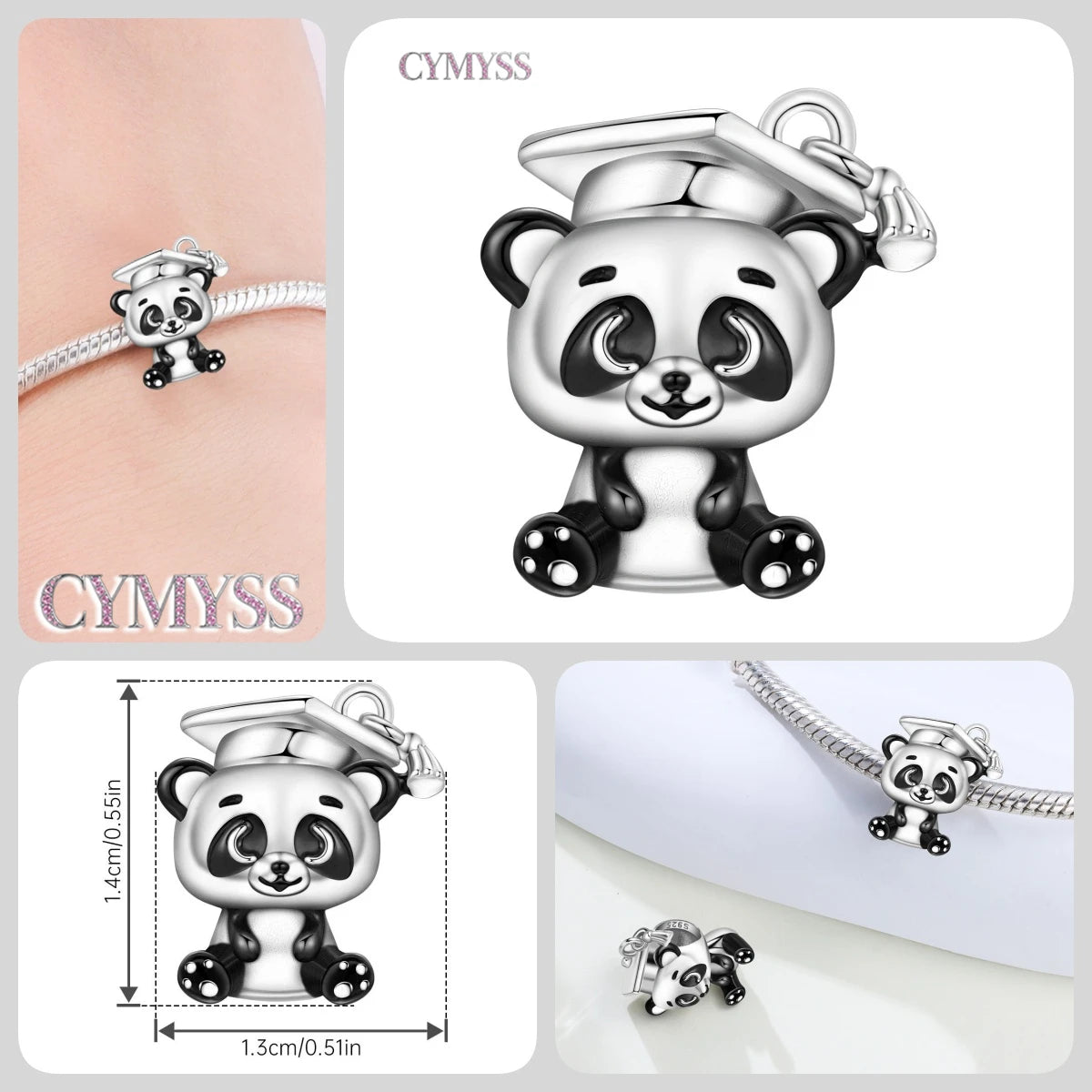 925 Sterling Silver Cute Pet Animal Lion King Pendant DIY Jewelry Beads for Women Bangle Bracelet Necklace Birthday Party Gifts