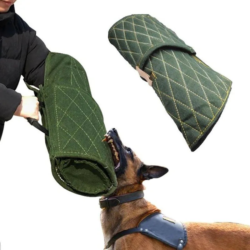 Practical Stable Interactive Play Durable Jute Training Young Arm Protection Safety Pet Dog Bite Sleeve With Handle Thickened