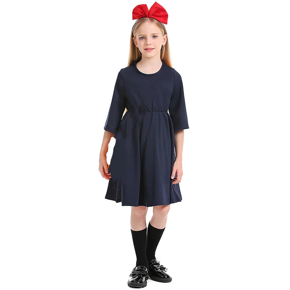 Children's Halloween Costumes Children's Clothes Little Witch Delivery Dress Miyazaki Hayao Cos Kiki Costume Love Live Cosplay