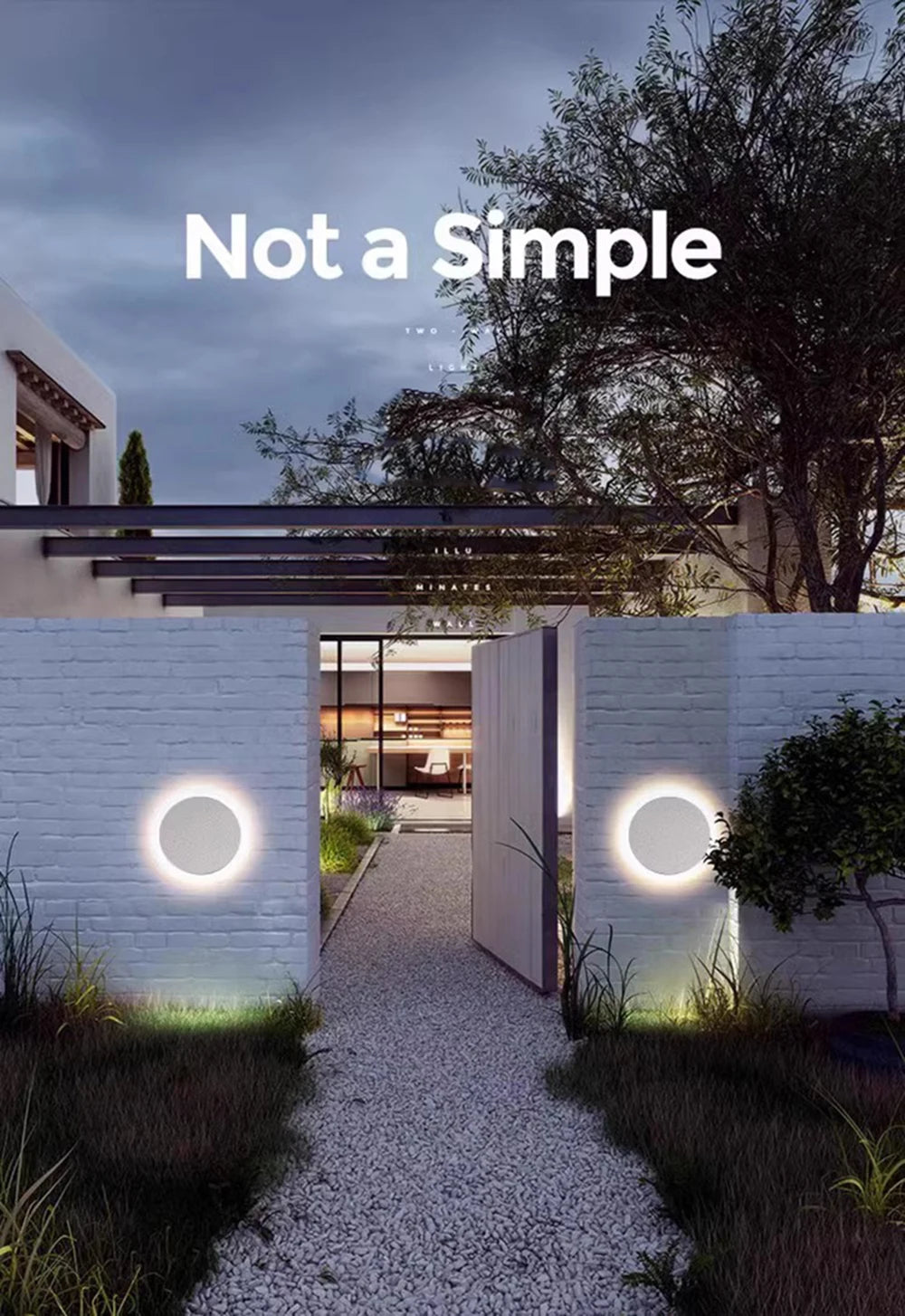 Outdoor Waterproof Wall Lamps Round Aluminum Wall Light Porch Courtyard Lamp Exterior Wall Sconce Waterproof Lighting