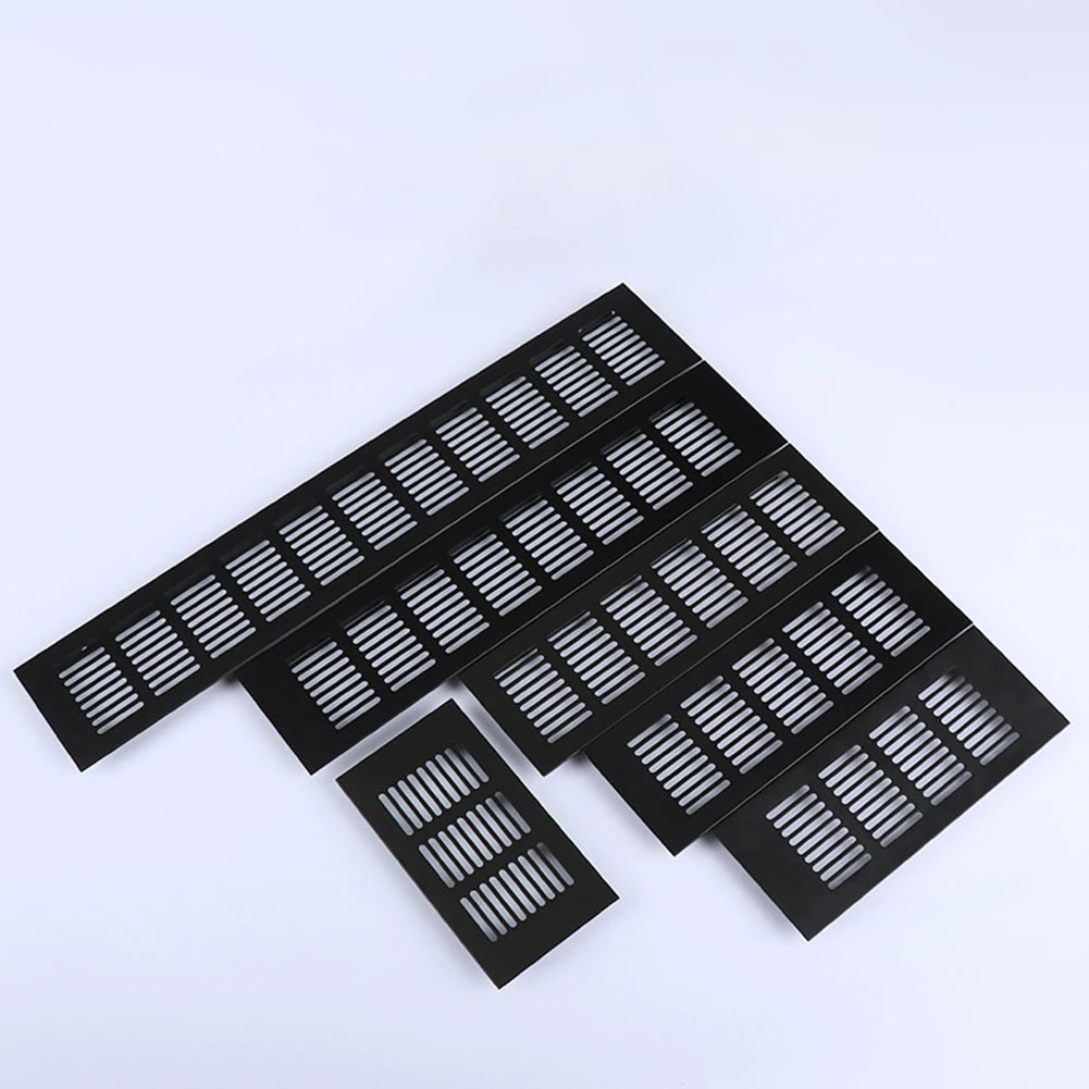 60mm Aluminium Rectangular Cabinet Wardrobe Air Vent Grille Ventilation Cover