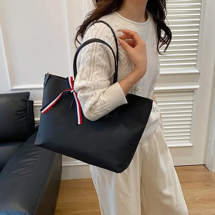 Vintage Elegant Diaper Bag: Luxury Crossbody Handbag For Women With Designer Letter Logo And Large Capacity Tote Function