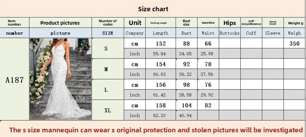 Sexy Cross-Border Slim Fit Bodycon Wedding Dress with Train for Bridal Showers And Parties V-Neck Ankle-Length Evening Gown