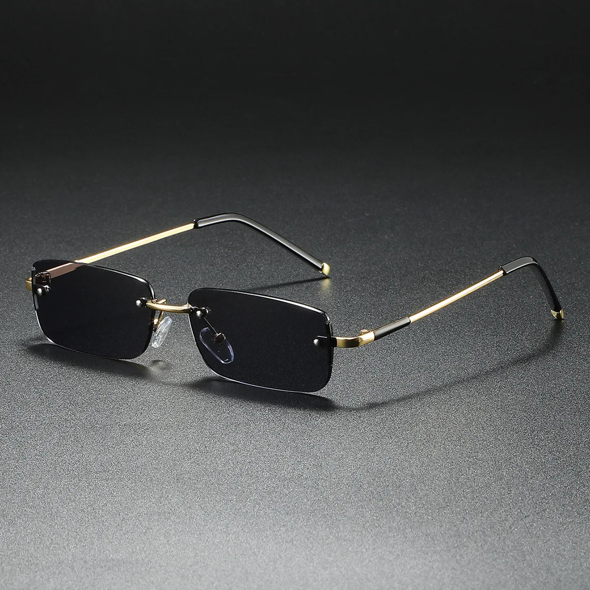 New Fashion Retro Square Rimless Sunglasses Women Men 2026 High Quality Trending Product Popular Outdoor Driving Shades Oculos