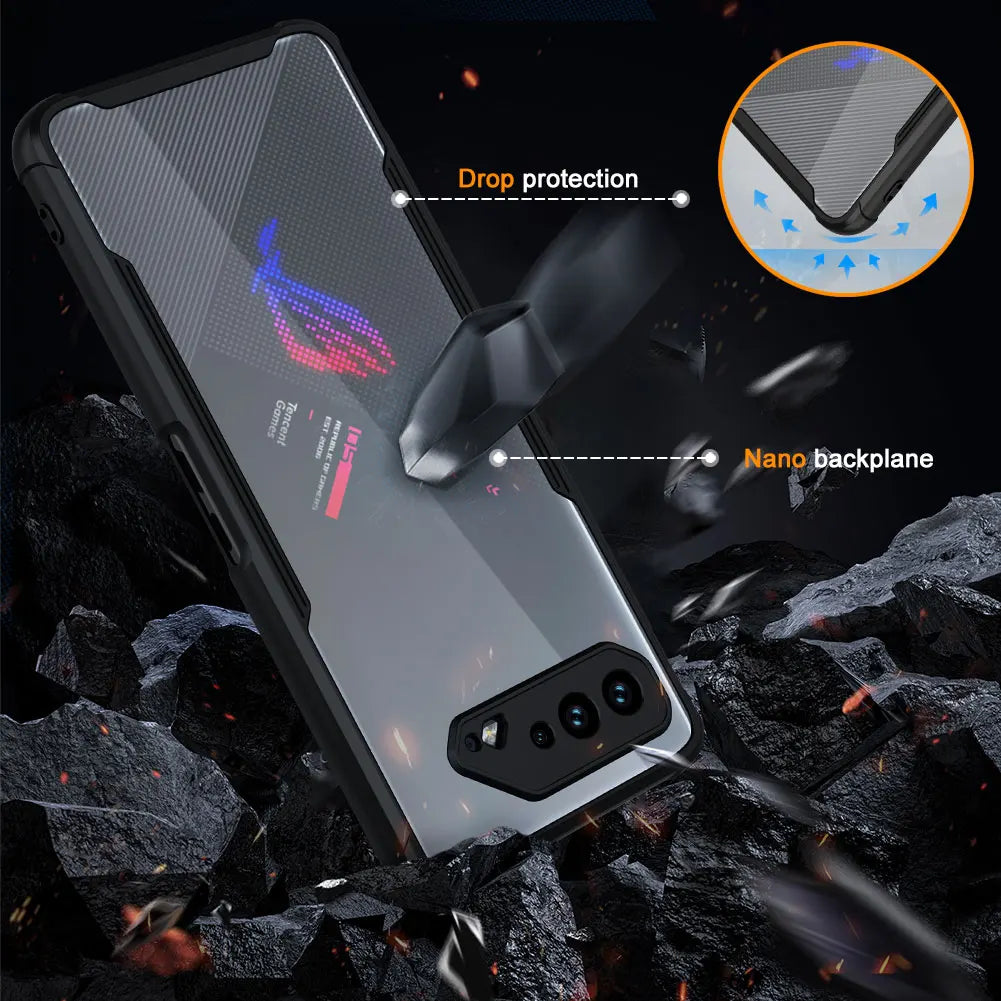 CaseFor ASUS ROG Phone 5 Case Gaming Protective Cover Air Trigger Compatible Shockproof Back Cover with Camera Screen Protection