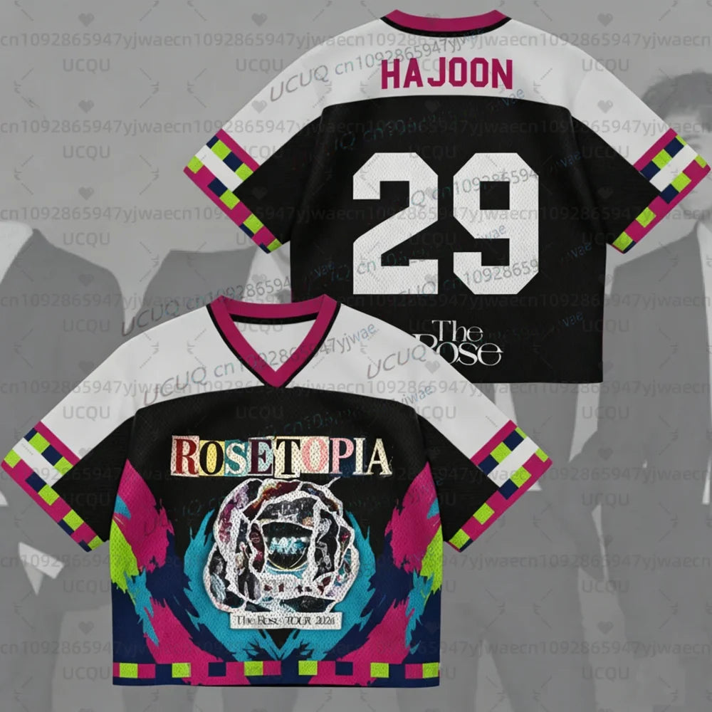 Summer Rosetopia The Rose 2026 Word Jersey Gifts Fans Men's Women's Concert Outfit Fans Gift Short Sleeve Casual T-shirt Tops