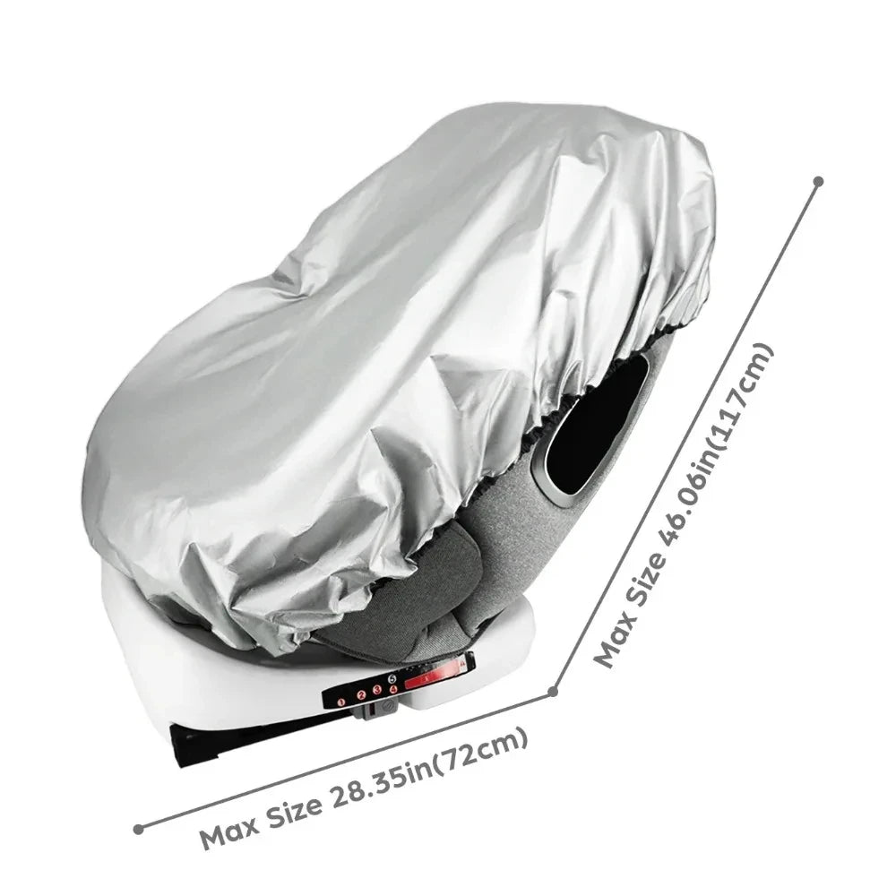 Baby Car Seat Sunshade Cover with that Can be Used on Both Sides UV Protection, Heat Insulation, and Dust Shielding