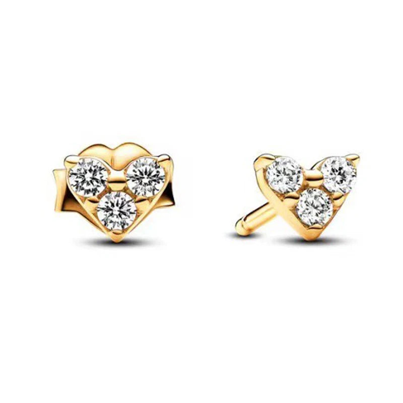 925 Silver Stud Earrings Hoop Earrings For Women Rose Flower Strawberry Butterfly Daisy Earrings Set Fashion Jewelry Gift
