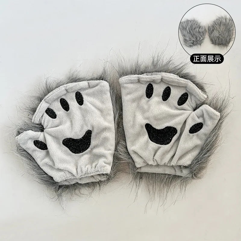 Halloween Costume For Adult Funny AFunny Plush Party Hats for Men Women Girls Boys Cosplay Christmas Holiday Beanies Y2K