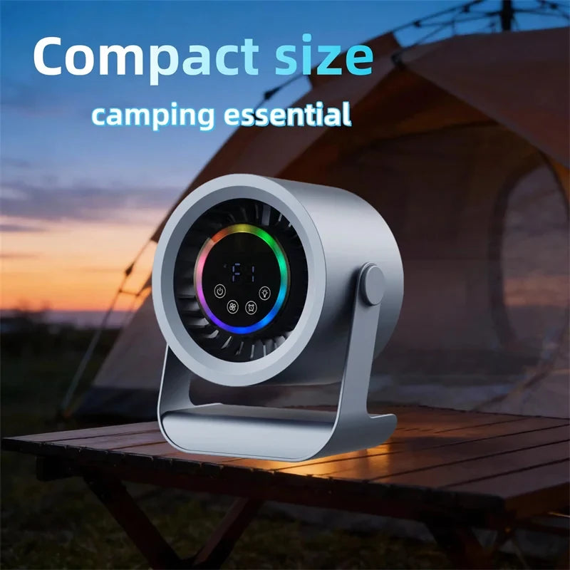 Hot-Selling New Air-Conditioning Circulating Mini Fan With Touch Control And Digital Display, Suitable For Dormitory Bed, Silent