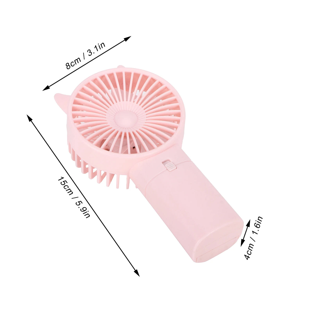 Electric Fan Fan Handheld Fan Mini Fan Mini Fan Portable Hand-Held Cute Mute Electric Cooling Fan for Home  Travel Pink