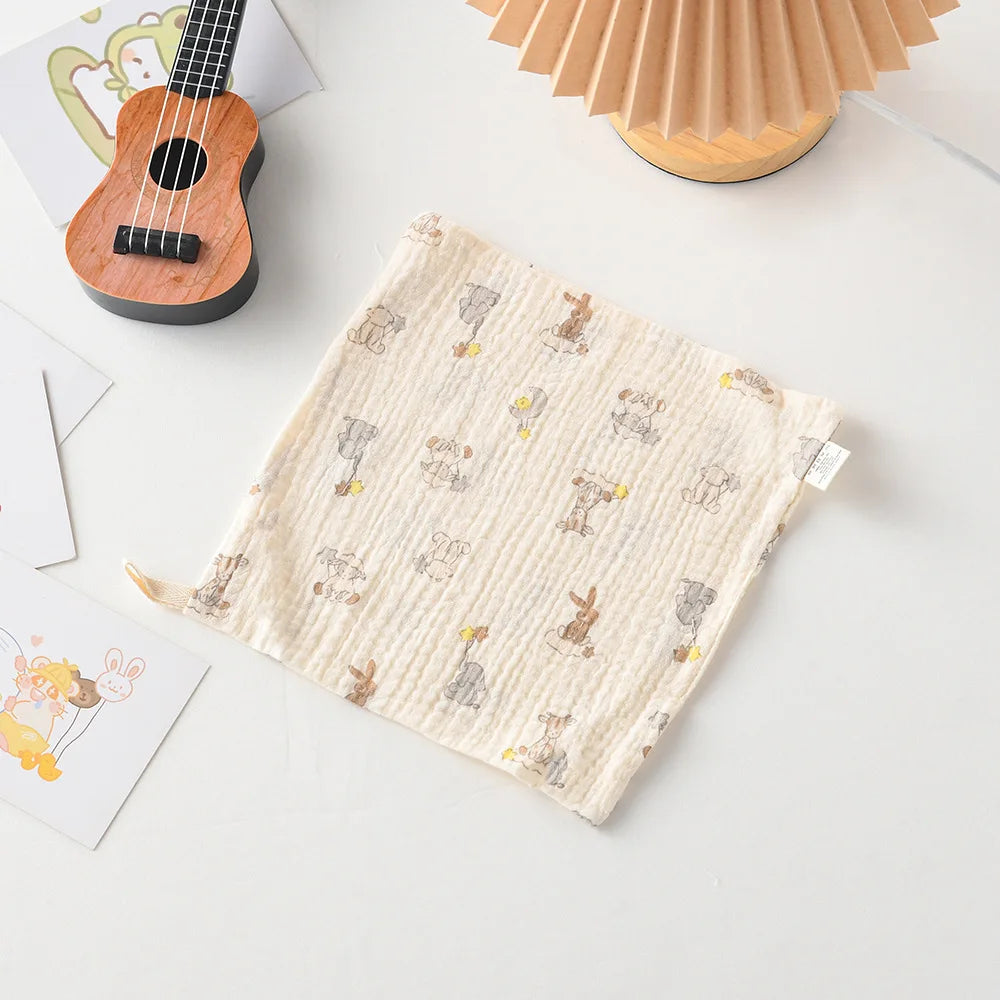 New Baby Cotton Square Towels Infant Wash Hand Face Wipes Washcloth Facecloth Handkerchief Muslin Cloth Feeding Bib Baby Items