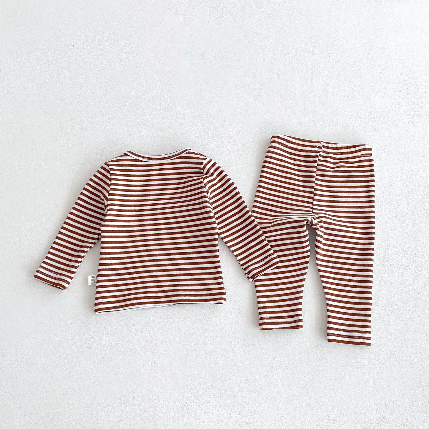 Baby Girl Boy Autumn Winter Christmas Cute Sleeveless Bodysuit Long Sleeve Striped Top Pants Infant Bibs Newborn Clothes B6091