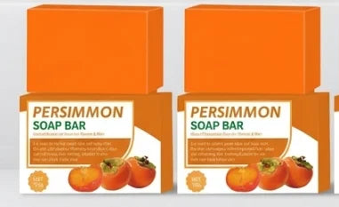 Handmade Persimmon Soap 100g  Essential Oil Deep Cleaning Body Soap Fragrance for Hygienic Cleanliness