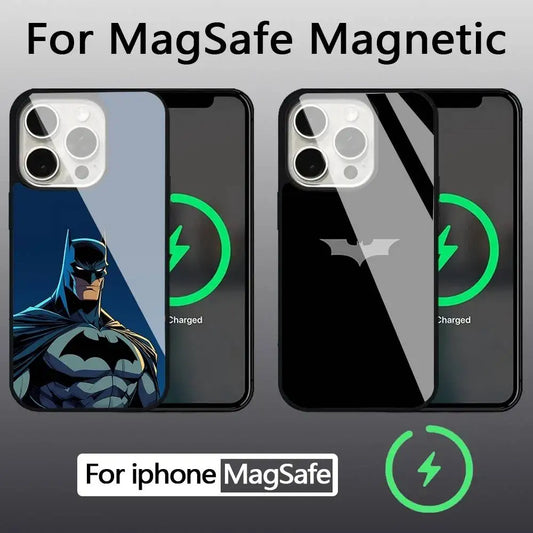 Cool-B-Batman-S Classic Armadura De For Magsafe Funda De Carga Inalámbrica Magnética Para For IPhone 11 12 13 14 15 16 17 Pro