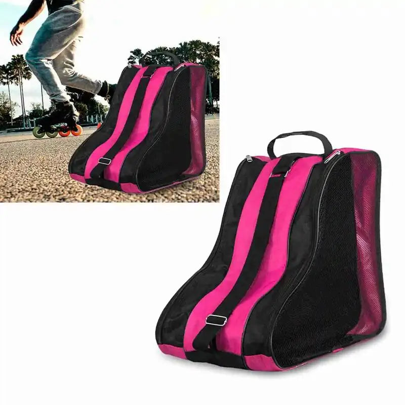 Breathable Skate Carry Bag Case 3 Layers For Kids Roller Skates Inline Skates Ice Skates Skate Carry Bag Skate Carry Case
